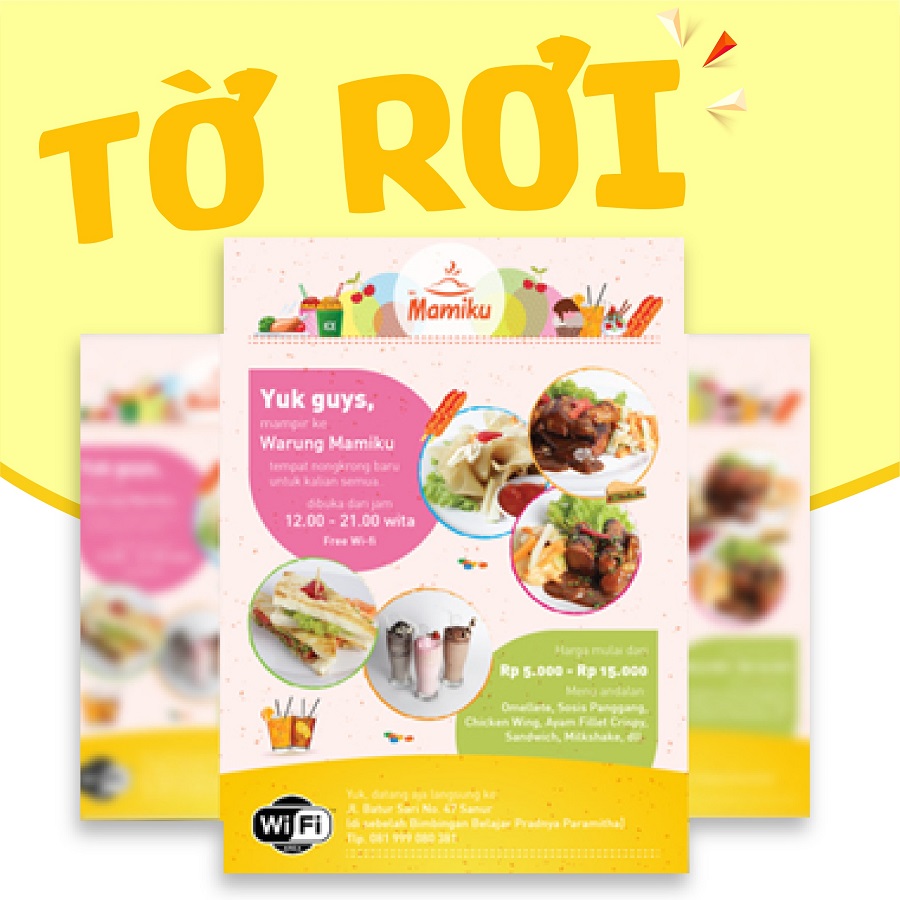 Mẫu tờ rơi kích thước A5 (148x210mm) Mẫu tờ rơi kích thước A5 (148x210mm)