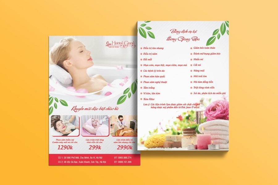 Mẫu tờ rơi kích thước DL (99x210mm) Mẫu tờ rơi kích thước DL (99x210mm)